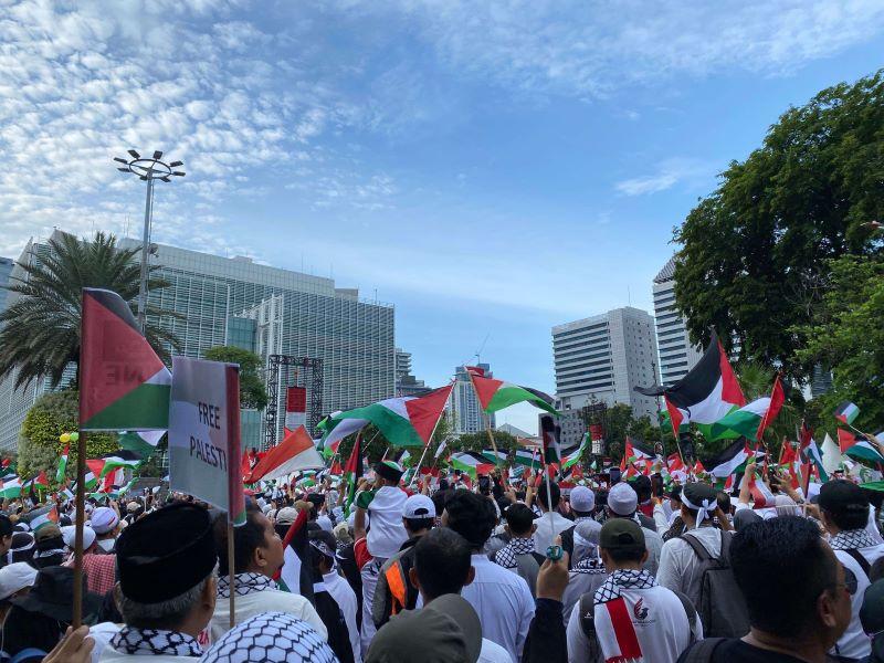  Amankan Aksi Bela Palestina, Polri Kerahkan 1.598 Personel 